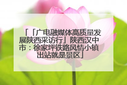 「广电融媒体高质量发展陕西采访行」陕西汉中市：徐家坪铁路风情小镇 出站就是景区