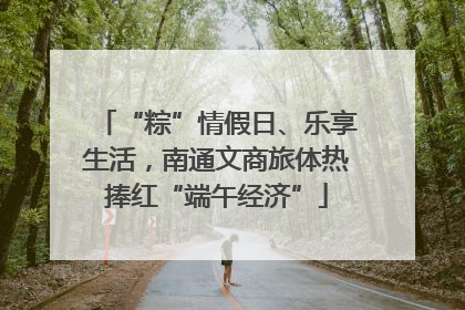 “粽”情假日、乐享生活，南通文商旅体热捧红“端午经济”