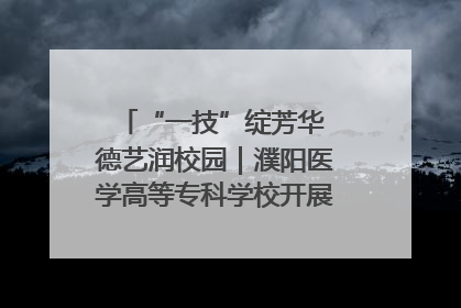 “一技”绽芳华 德艺润校园｜濮阳医学高等专科学校开展丰富多彩的职业教育活动周主题活动