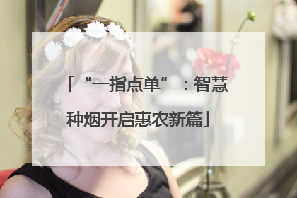 “一指点单”：智慧种烟开启惠农新篇