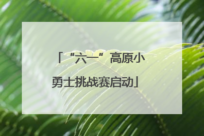 “六一”高原小勇士挑战赛启动