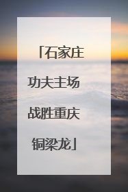 石家庄功夫主场战胜重庆铜梁龙