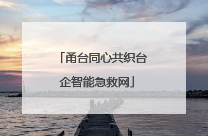甬台同心共织台企智能急救网