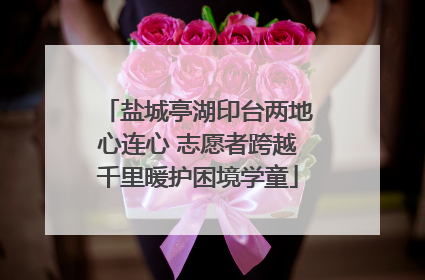 盐城亭湖印台两地心连心 志愿者跨越千里暖护困境学童