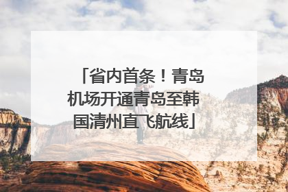 省内首条！青岛机场开通青岛至韩国清州直飞航线