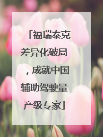 福瑞泰克差异化破局，成就中国辅助驾驶量产级专家