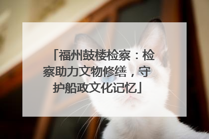 福州鼓楼检察：检察助力文物修缮，守护船政文化记忆