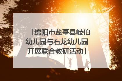 绵阳市盐亭县岐伯幼儿园与石龙幼儿园开展联合教研活动