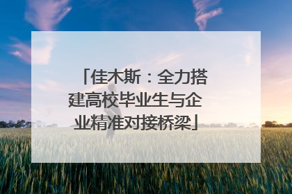 佳木斯：全力搭建高校毕业生与企业精准对接桥梁