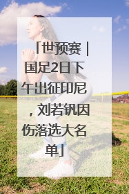 世预赛｜国足2日下午出征印尼，刘若钒因伤落选大名单