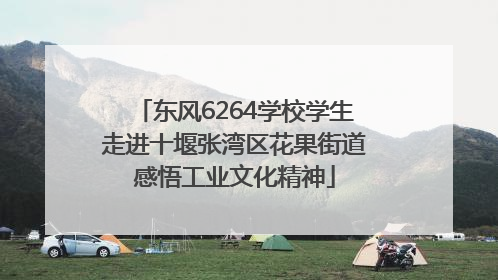 东风6264学校学生走进十堰张湾区花果街道感悟工业文化精神