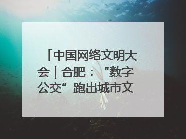 中国网络文明大会｜合肥：“数字公交”跑出城市文明新速度