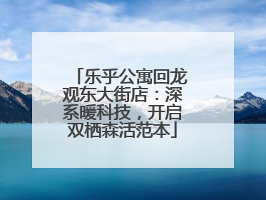 乐乎公寓回龙观东大街店：深系暖科技，开启双栖森活范本