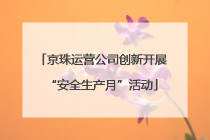 京珠运营公司创新开展“安全生产月”活动