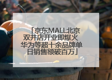京东MALL北京双井店开业即爆火 华为等超十余品牌单日销售额破百万