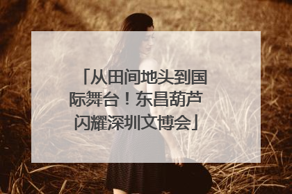 从田间地头到国际舞台！东昌葫芦闪耀深圳文博会