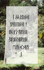 从诊间到田间！医疗帮扶架起健康“连心桥”