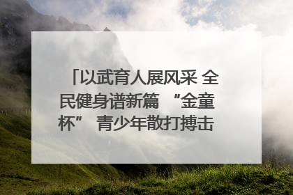 以武育人展风采 全民健身谱新篇 “金童杯” 青少年散打搏击邀请赛圆满落幕