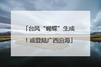 台风“蝴蝶”生成！或登陆广西沿海