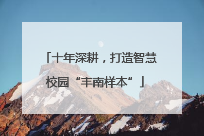 十年深耕，打造智慧校园“丰南样本”
