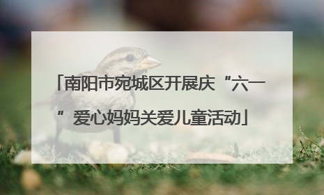 南阳市宛城区开展庆“六一”爱心妈妈关爱儿童活动