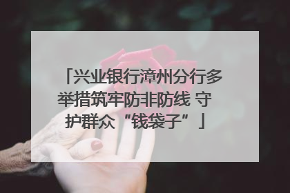 兴业银行漳州分行多举措筑牢防非防线 守护群众“钱袋子”