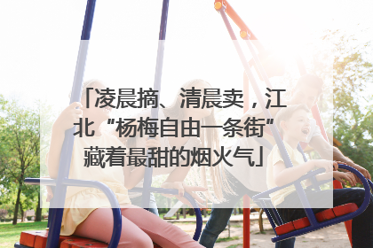 凌晨摘、清晨卖，江北“杨梅自由一条街”藏着最甜的烟火气