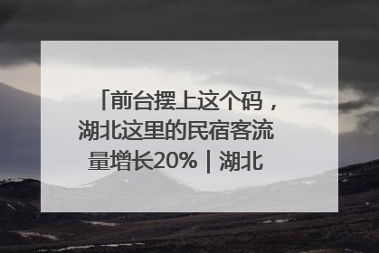 前台摆上这个码，湖北这里的民宿客流量增长20%｜湖北市场监管所的故事