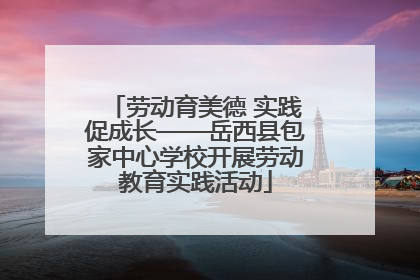 劳动育美德 实践促成长——岳西县包家中心学校开展劳动教育实践活动