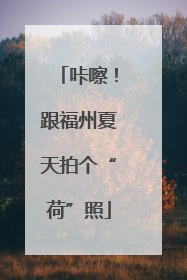 咔嚓！跟福州夏天拍个“荷”照