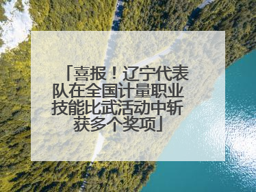 喜报！辽宁代表队在全国计量职业技能比武活动中斩获多个奖项