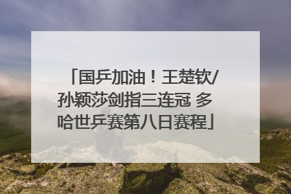 国乒加油！王楚钦/孙颖莎剑指三连冠 多哈世乒赛第八日赛程
