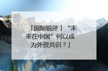 国际锐评丨“未来在中国”何以成为外资共识？