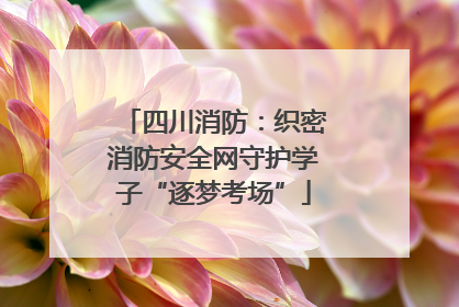 四川消防：织密消防安全网守护学子“逐梦考场”