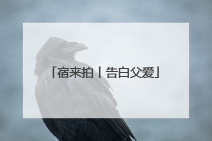 宿来拍丨告白父爱