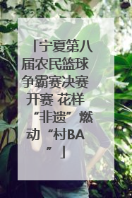 宁夏第八届农民篮球争霸赛决赛开赛 花样“非遗”燃动“村BA”
