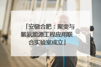 安徽合肥：聚变与氢氨能源工程应用联合实验室成立
