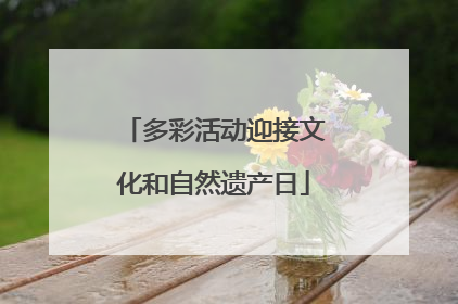 多彩活动迎接文化和自然遗产日