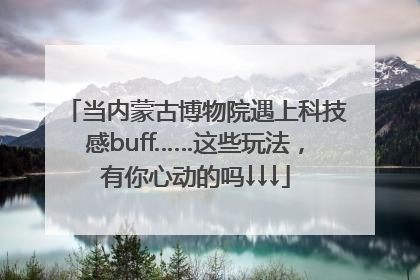 当内蒙古博物院遇上科技感buff……这些玩法，有你心动的吗↓↓↓