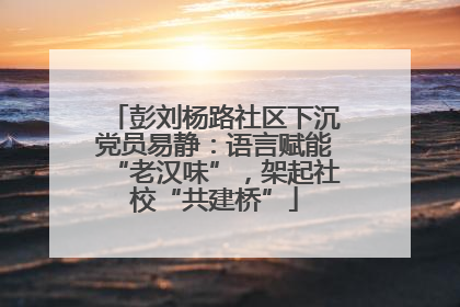 彭刘杨路社区下沉党员易静：语言赋能“老汉味”，架起社校“共建桥”