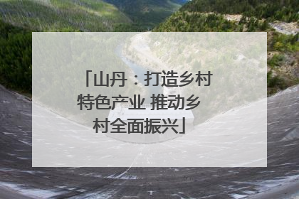 山丹：打造乡村特色产业 推动乡村全面振兴