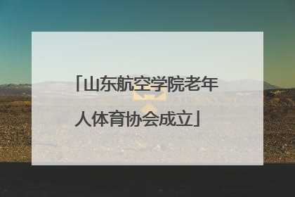 山东航空学院老年人体育协会成立