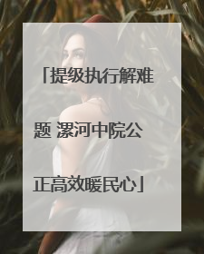 提级执行解难题 漯河中院公正高效暖民心
