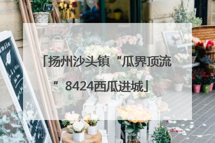扬州沙头镇“瓜界顶流”8424西瓜进城