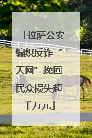 拉萨公安编织反诈“天网”挽回民众损失超千万元