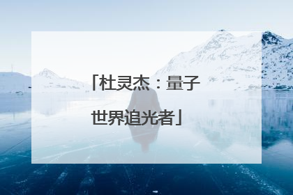 杜灵杰：量子世界追光者