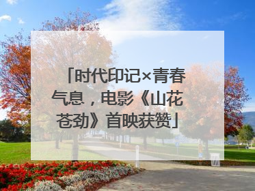 时代印记×青春气息，电影《山花苍劲》首映获赞