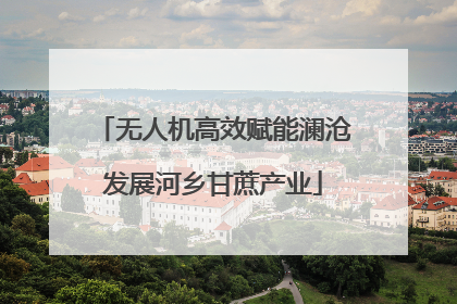 无人机高效赋能澜沧发展河乡甘蔗产业