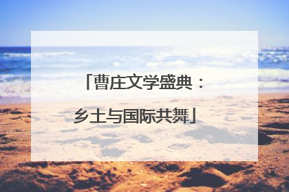 曹庄文学盛典：乡土与国际共舞