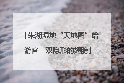 朱湖湿地“天地图”给游客一双隐形的翅膀